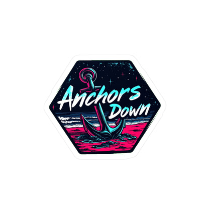 Anchors Down | 1 | Vinyl Sticker Decal