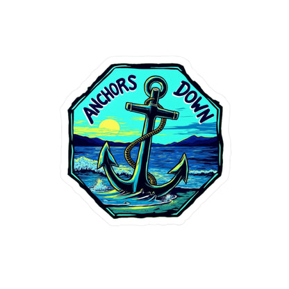 Anchors Down | 2 | Vinyl Sticker Decal