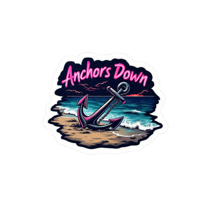 Anchors Down | 3 | Vinyl Sticker Decal