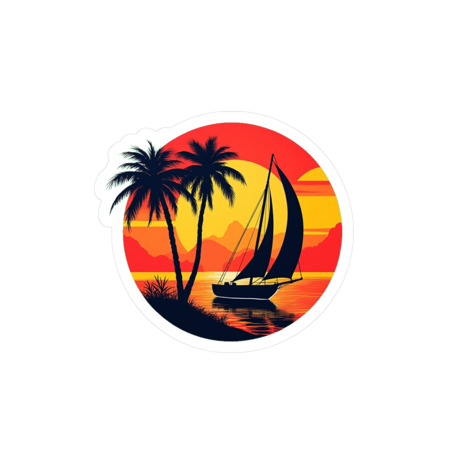 Sunset | 2 | Vinyl Sticker Decal