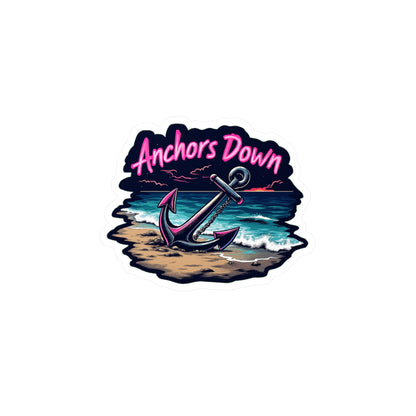 Anchors Down | 3 | Vinyl Sticker Decal